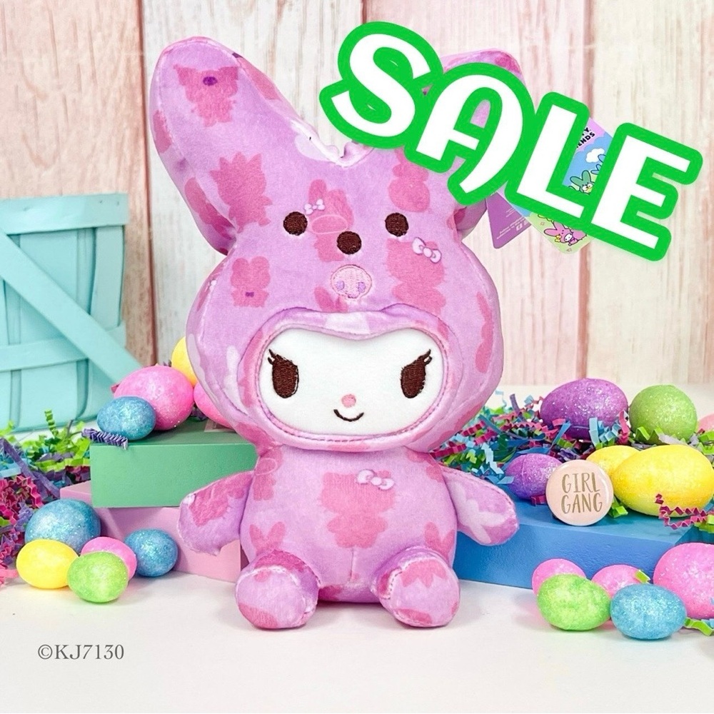 Easter Hello Kitty Kuromi x Peeps Plush Bunny NWT 9” Sanrio New 2026 Release
